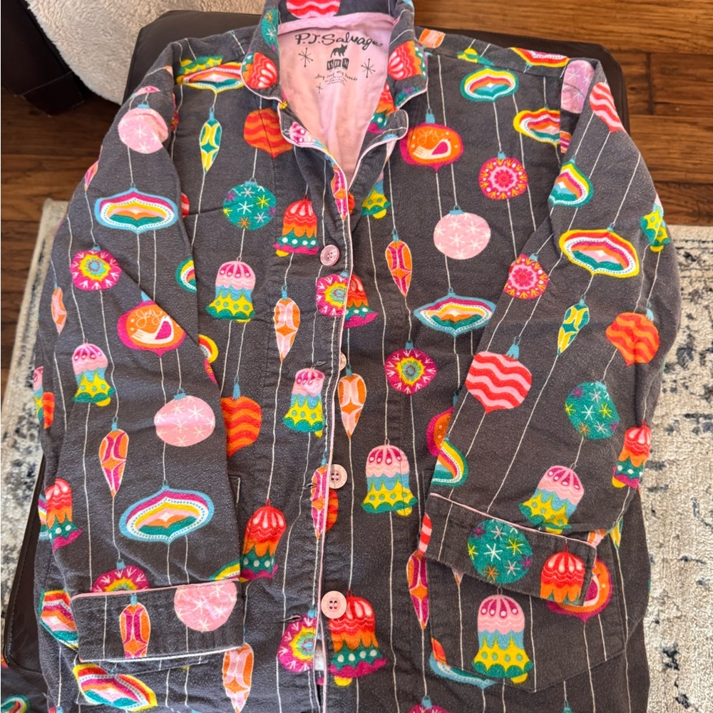 Colorful Patterned Pajama Top
